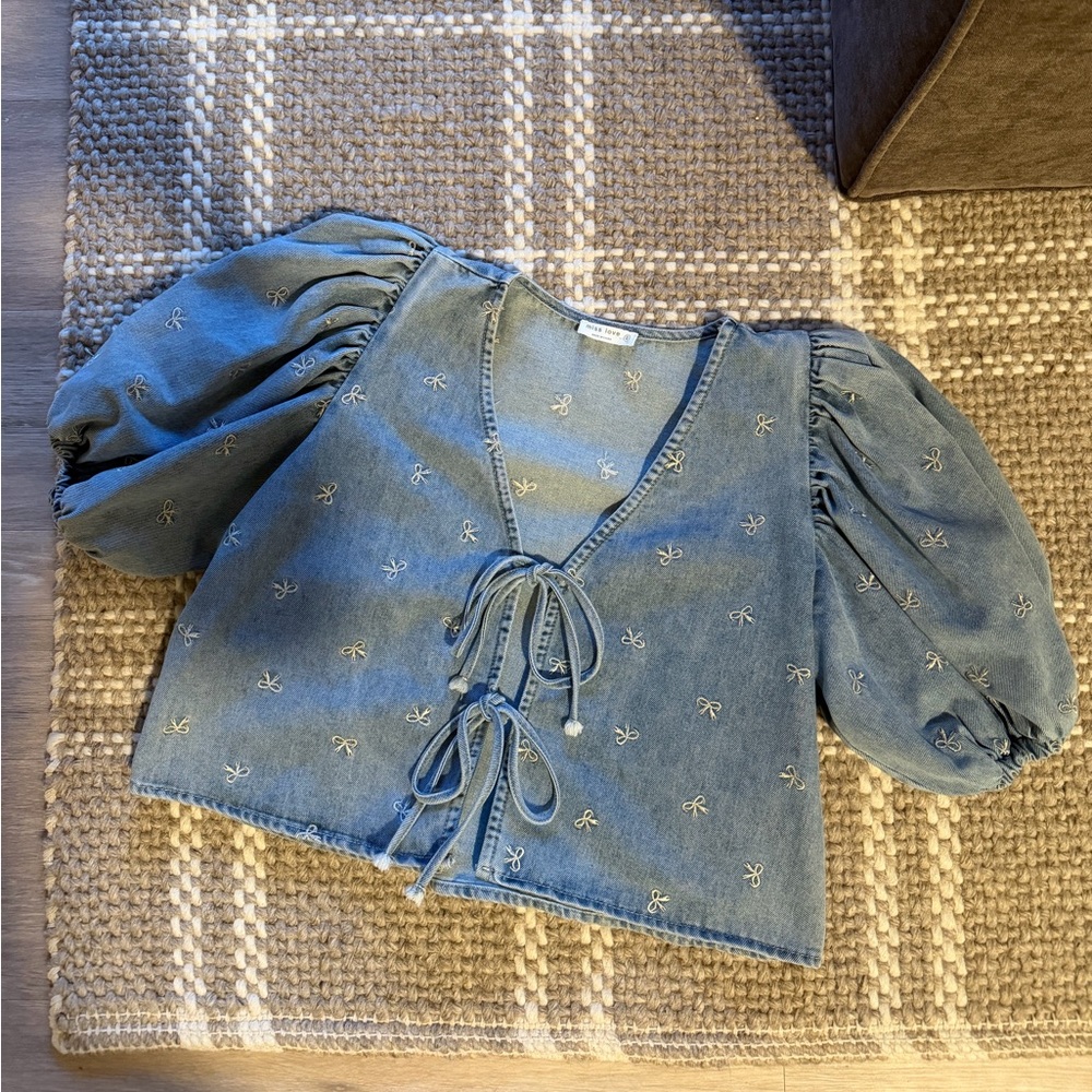 Gia denim top